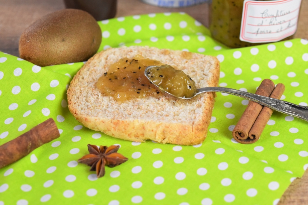 Recette de confiture poire-kiwi-orange et étiquettes personnalisées 