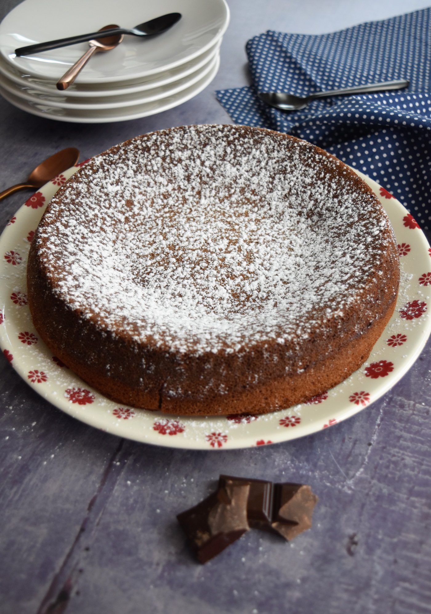 gâteau au chocolat cuit