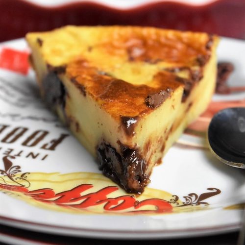 part de clafoutis au Nutella