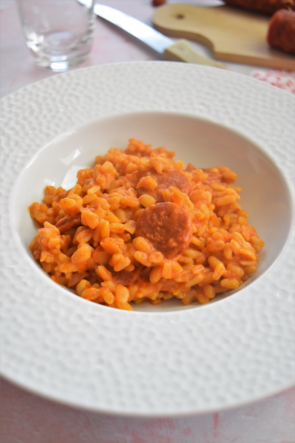 Blé au chorizo et tomate