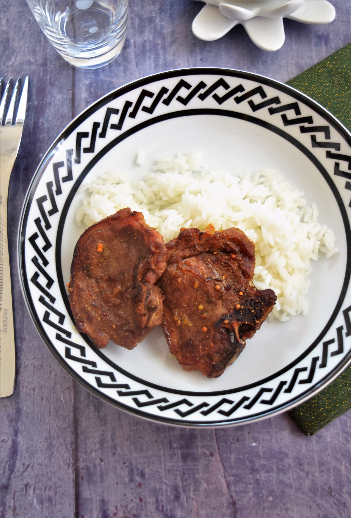 côtelettes d'agneau au miel et épices