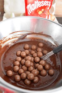 Le gâteau aux Maltesers, préparation