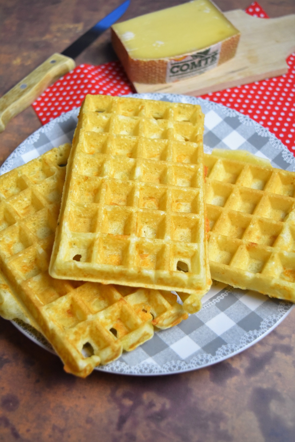 Les gaufres au fromage Comté