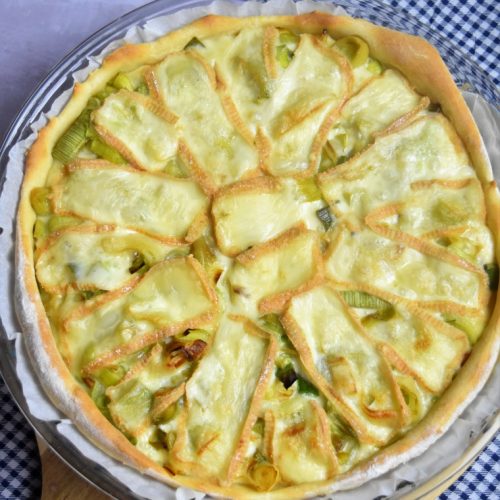 la tarte aux poireaux et fromage maroilles