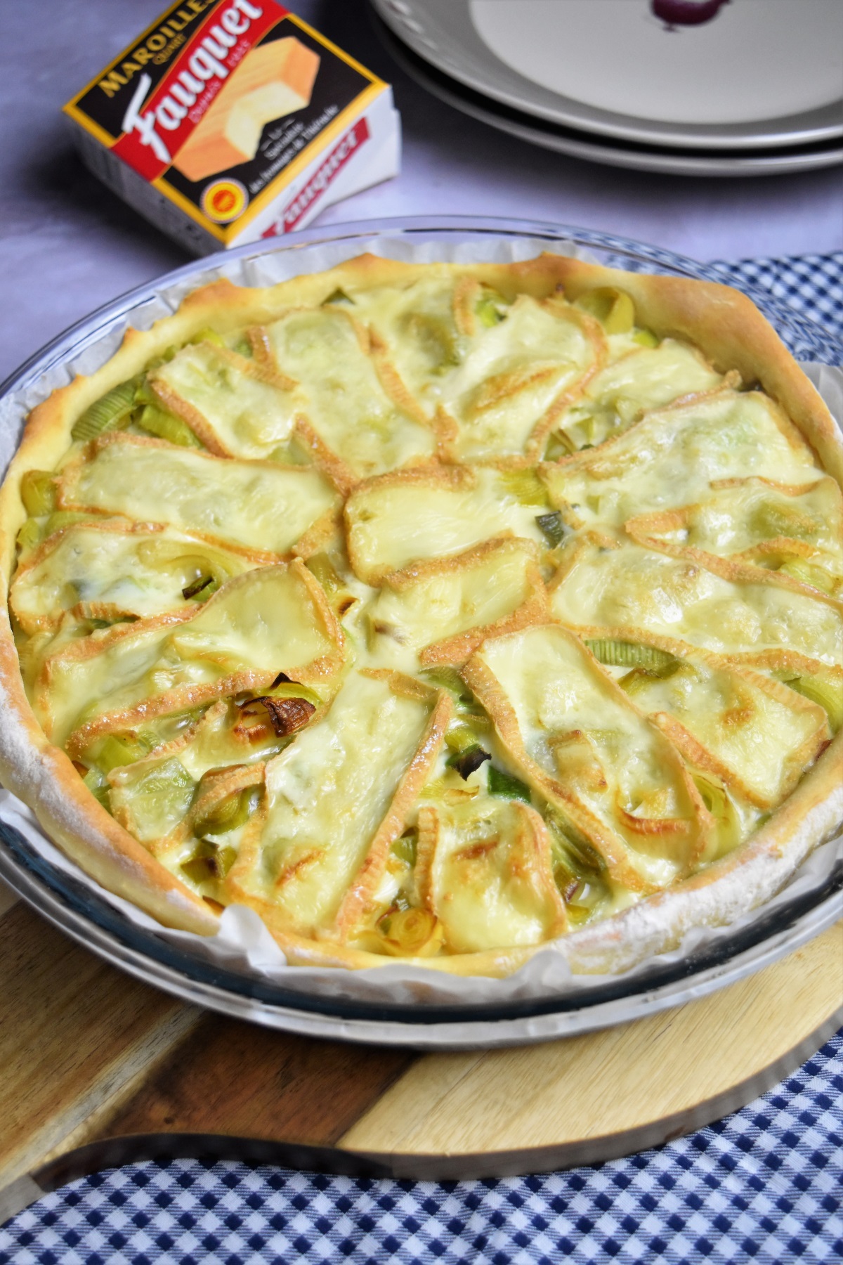 Tarte aux poireaux et maroilles du Nord