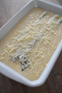 Asperges vertes en gratin