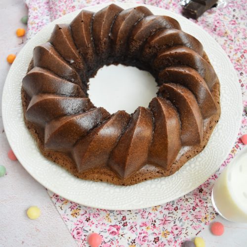 Gâteau couronne au chocolat