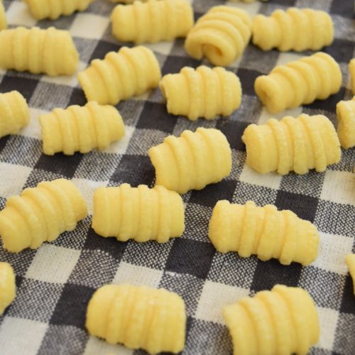 Gnocchetti, pâtes à la semoule de blé dur