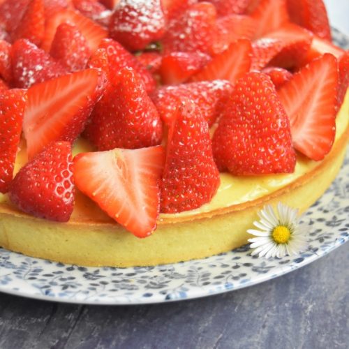 Tarte aux fraises à la crème d'amande