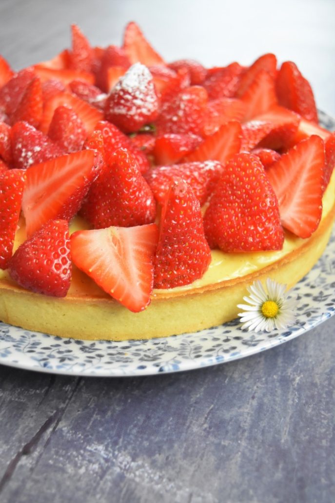 Tarte aux fraises à la crème d'amande