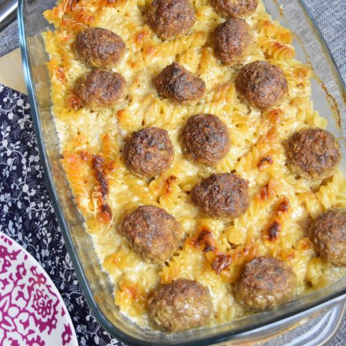 Pâtes aux boulettes de viande à la suédoise