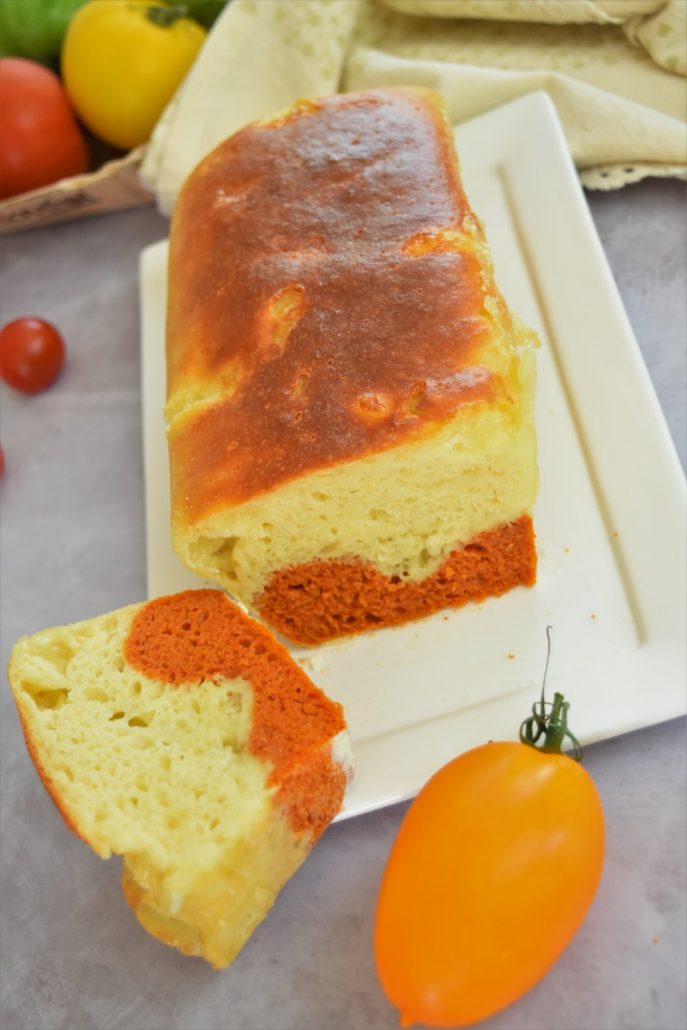 Cake à la tomate et mozzarella