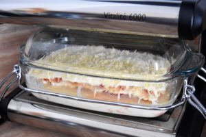 Cuisson des lasagnes au poulet