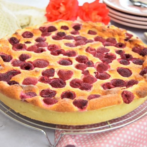 Tarte à la framboise et à la ricotta