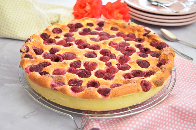 Tarte à la framboise et à la ricotta