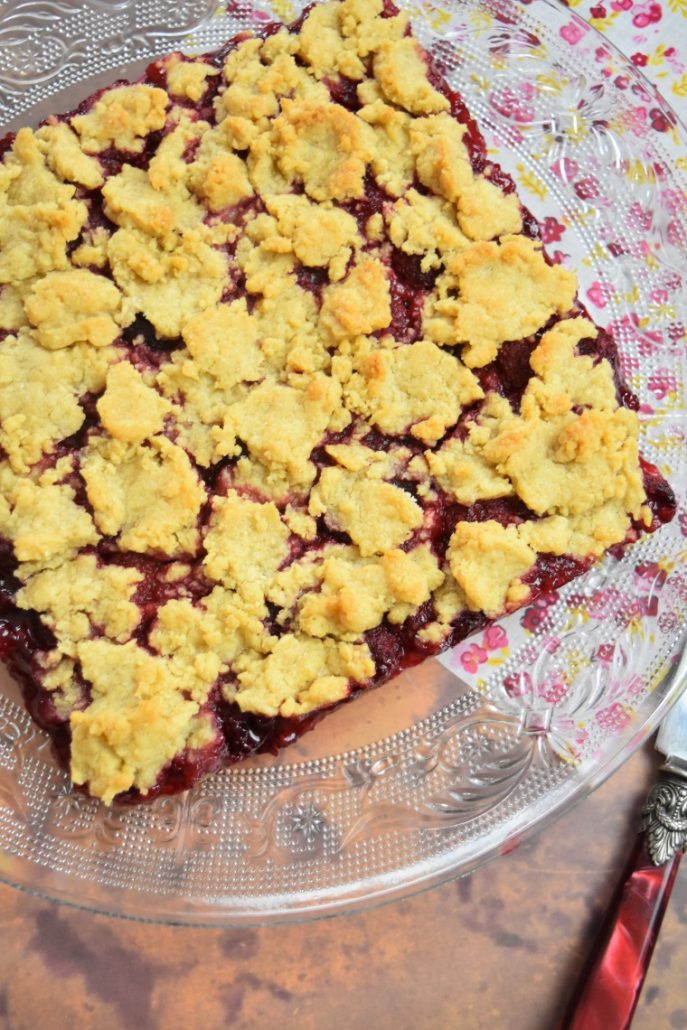 tarte crumble aux framboises