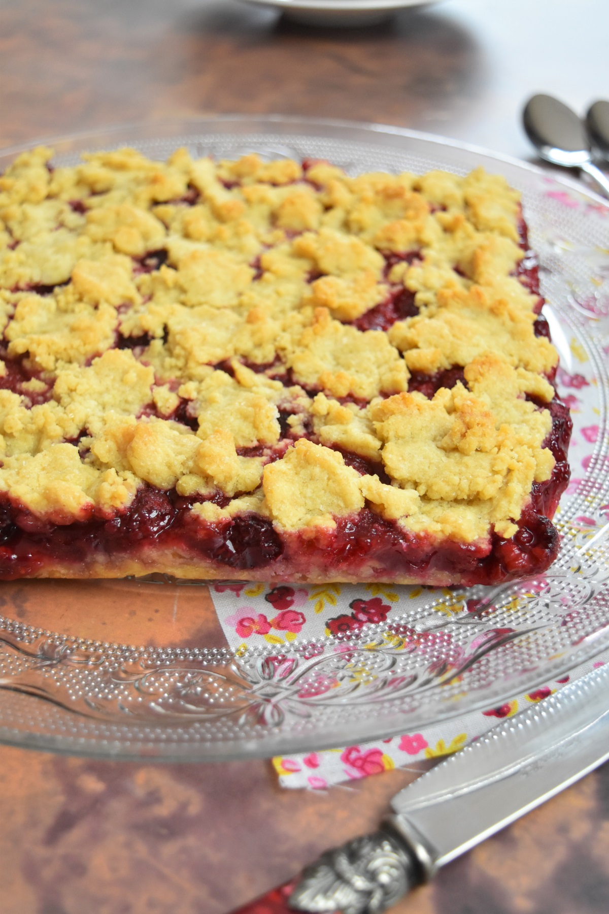 Tarte crumble aux framboises