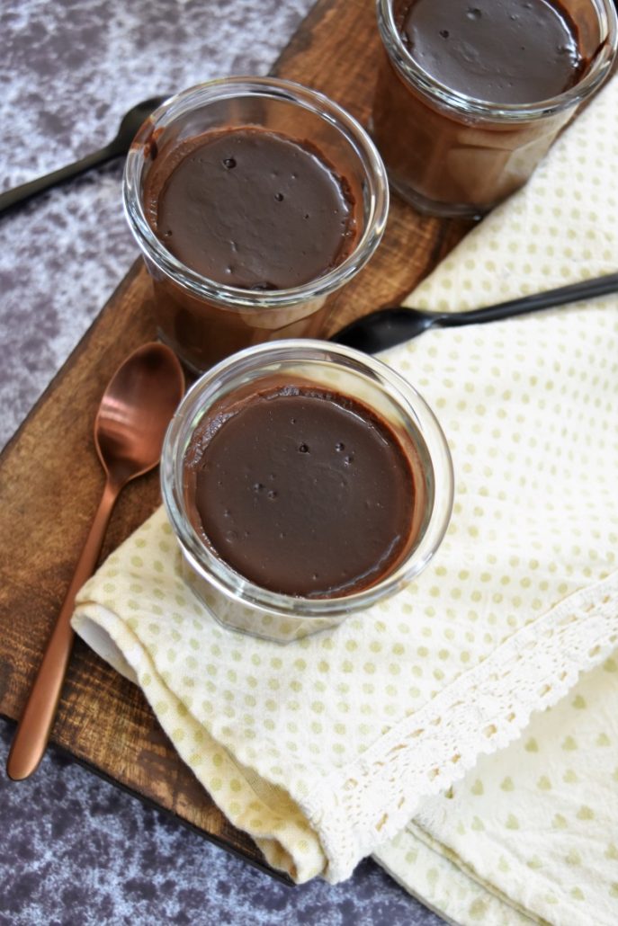 Pots de cème au chocolat et café