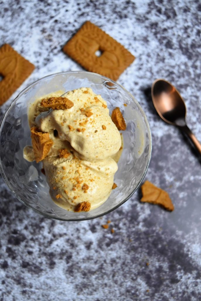 Crème glacée au spéculoos