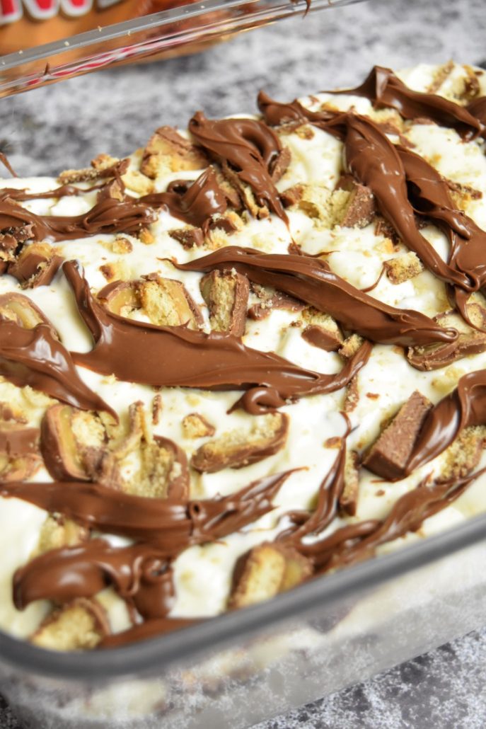 Glace maison au Twix et Nutella