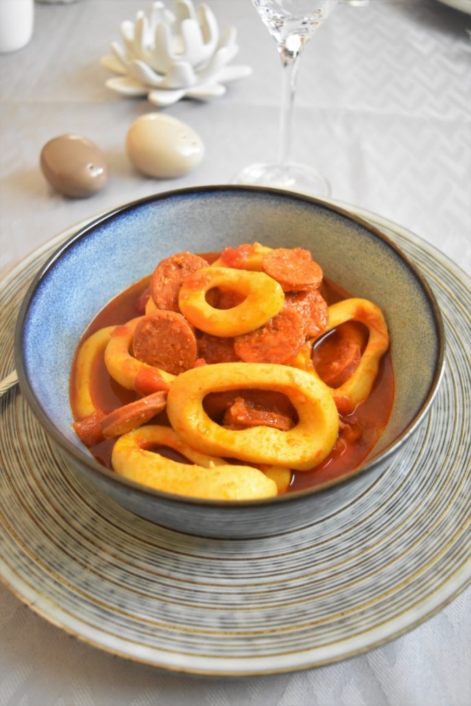 Encornets au chorizo