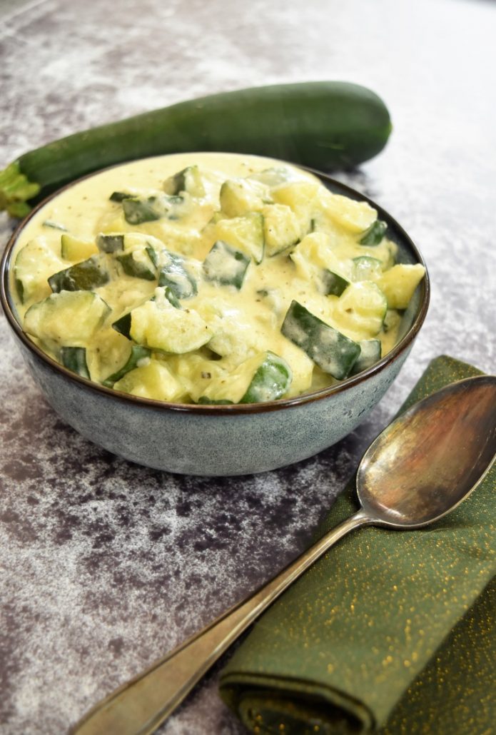 Courgettes au Boursin ail et fines herbes