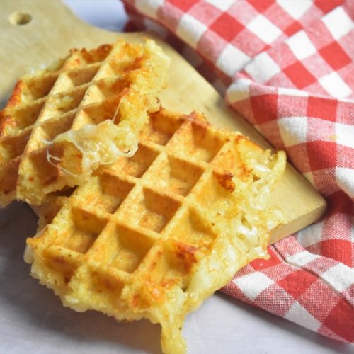 Mozzarella panée et gaufrée