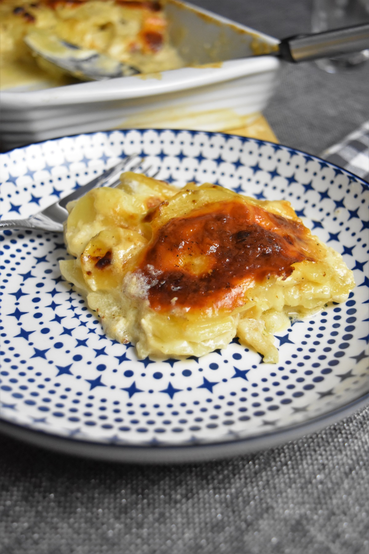 Gratin de pommes de terre à la mozzarella facile