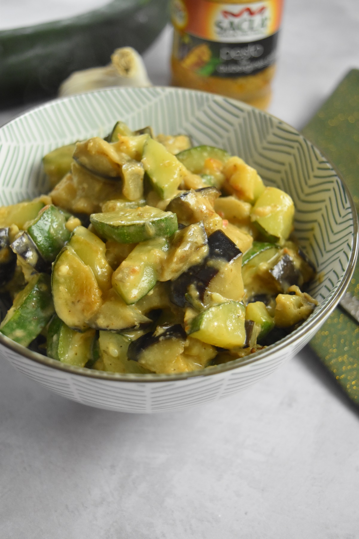 Courgette et aubergine au Cookeo