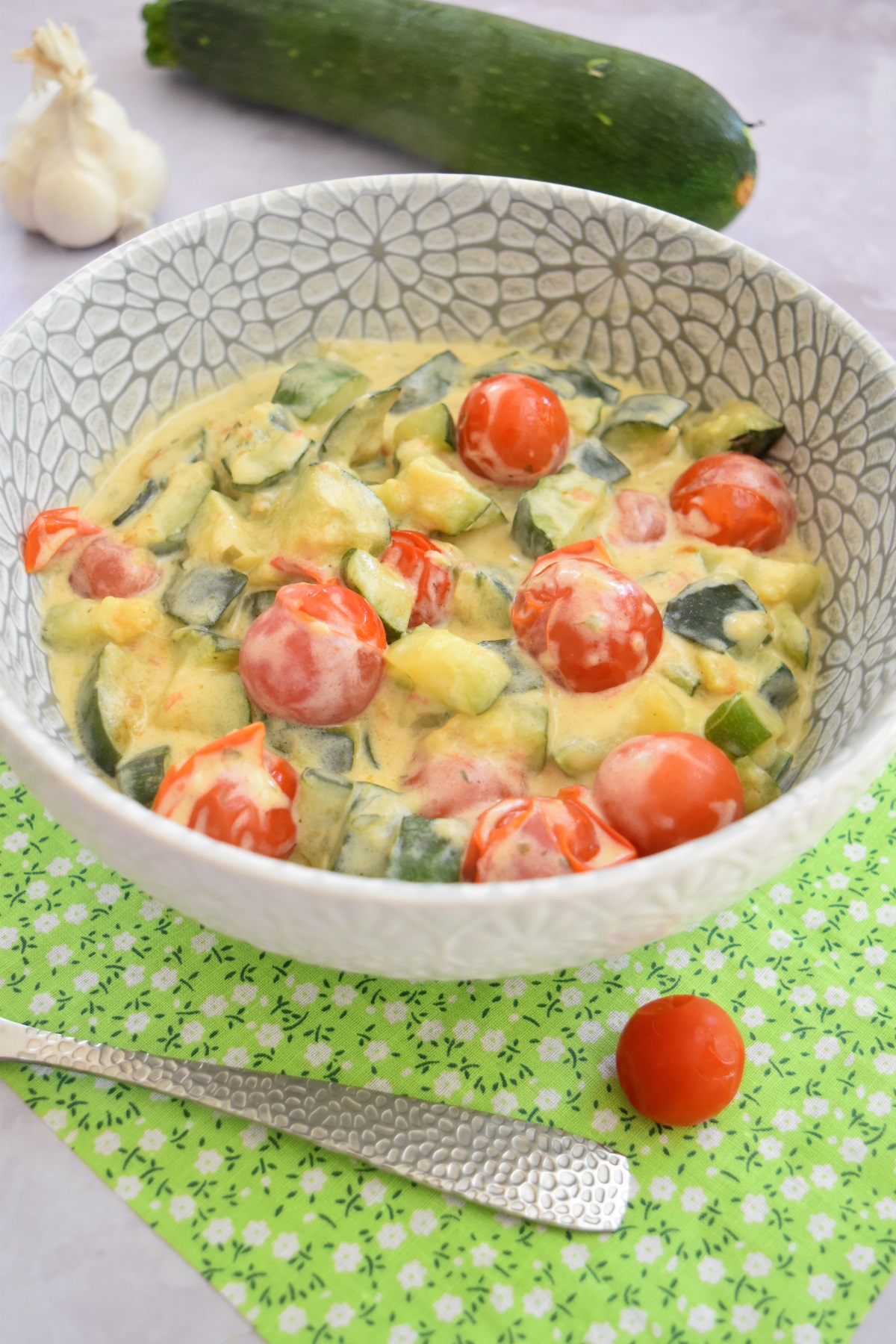 Courgettes et tomates cerises au Cookeo