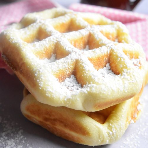 Gaufre à la pâte à brioche