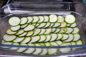 Fines rondelles de courgettes