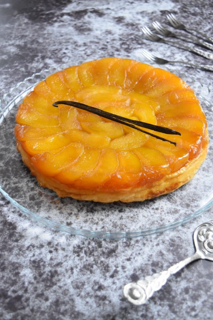 tarte aux pommes renversée