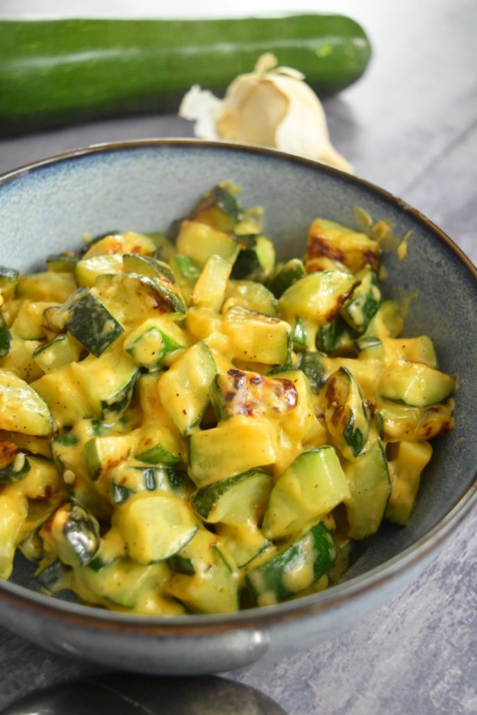 Courgettes aux toastinettes de cheddar