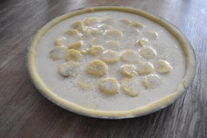 Tarte à la banane, crème amande