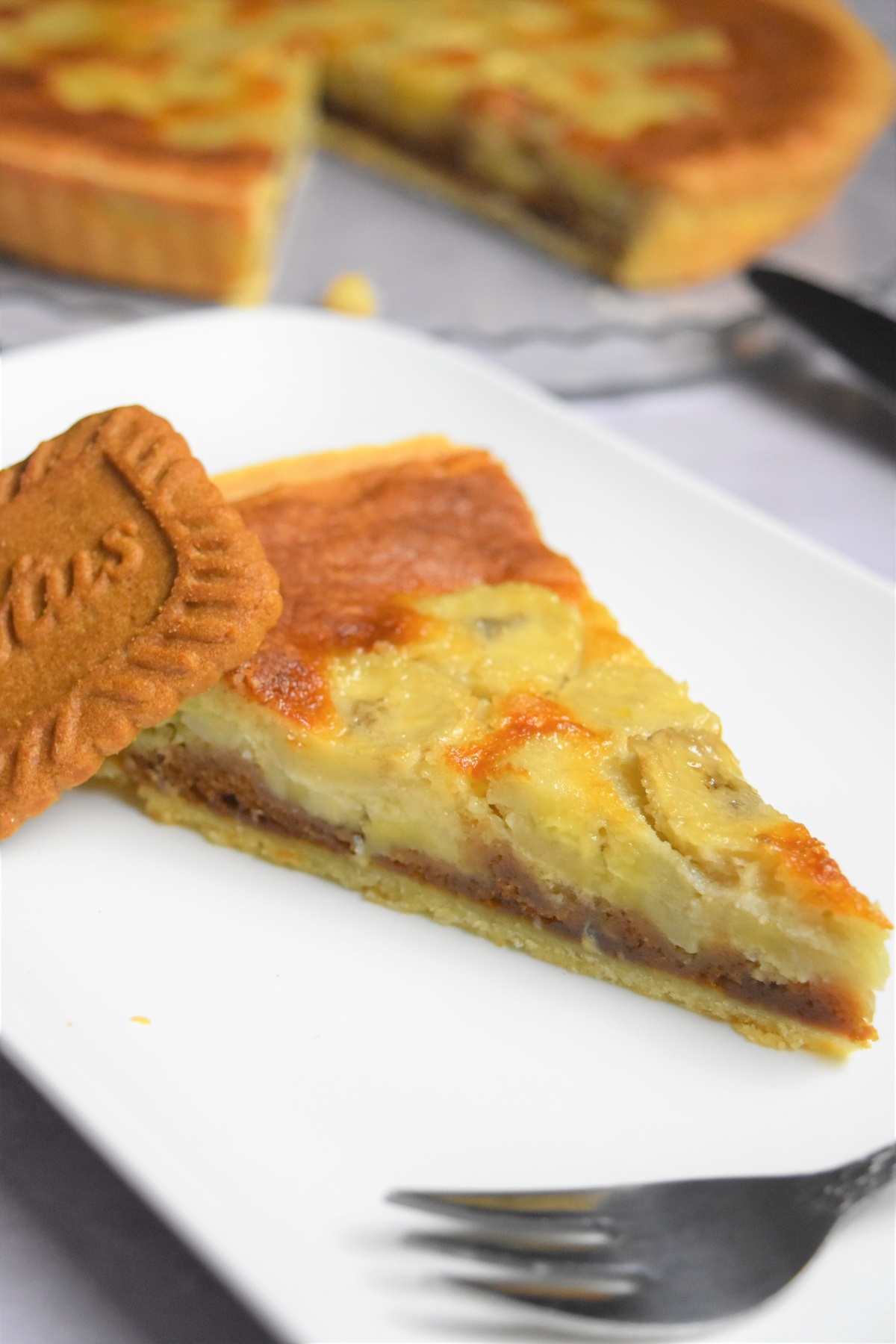 Tarte à la banane et aux spéculoos