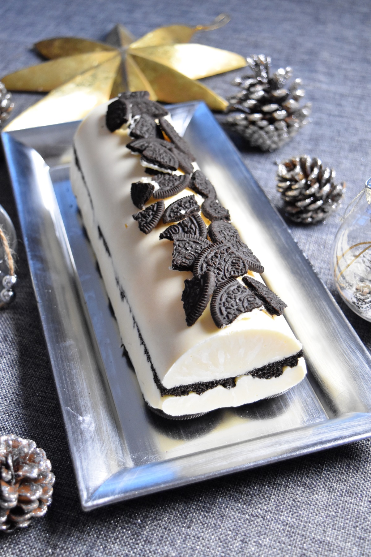 Bûche de Noël aux Oreo