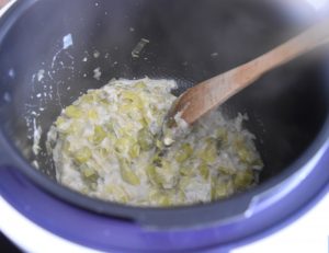 Fondue de poireaux au Cookeo