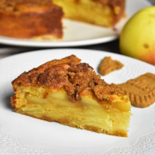 Gâteau aux pommes et croustillant spéculoos