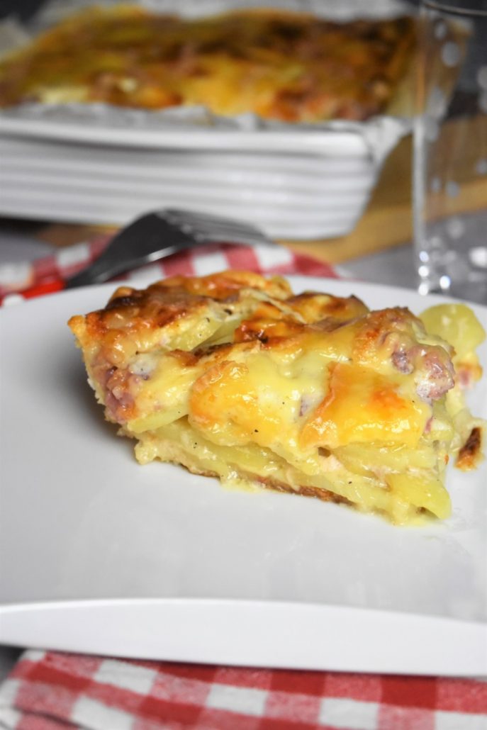 Tarte aux pommes de terre, munster et comté