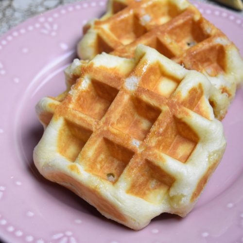 Gaufre aux grains de sucre