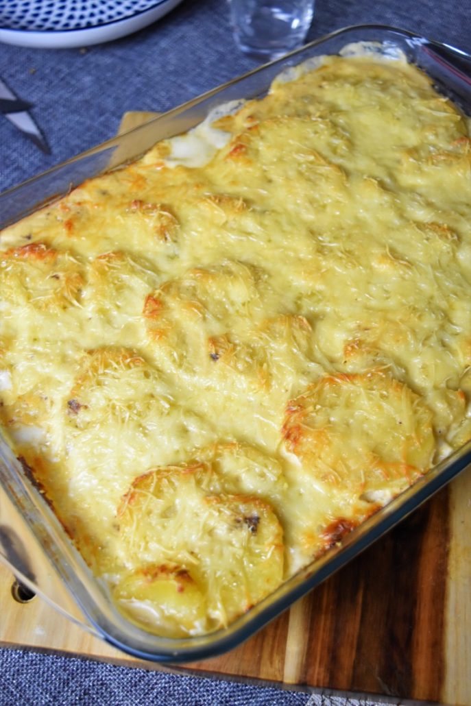 Gratin dauphinois et fromage