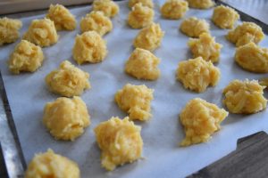 Gougères avant cuisson