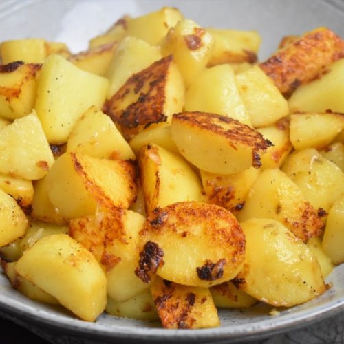 Recette Pommes de terre sautées au thym à la graisse de canard