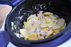 Tartiflette en cuisson Cookeo