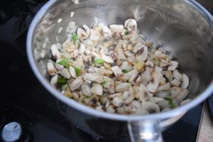 Réalisation du velouté de champignons