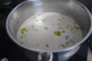 velouté de champignons au lait et crème