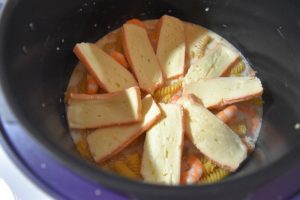 Pâtes aux crevettes et fromage au Cookeo