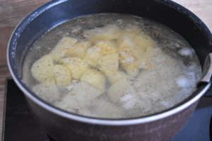 Cuisson des pommes de terre pour purée