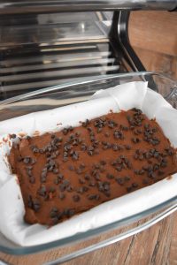 Préparation du brownie au beurrre de cacahuètes